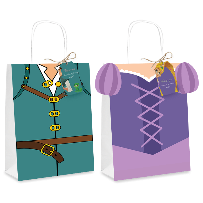 Rapunzel Favor bags- Rapunzel giveaways bag