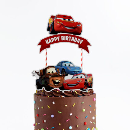 Mc queen cars cake topper