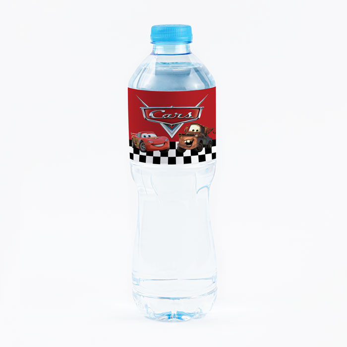 McQueen Cars water label