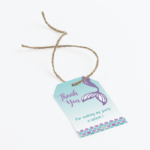 mermaid favor tags