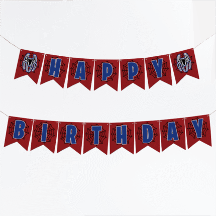 Spider man birthday banners