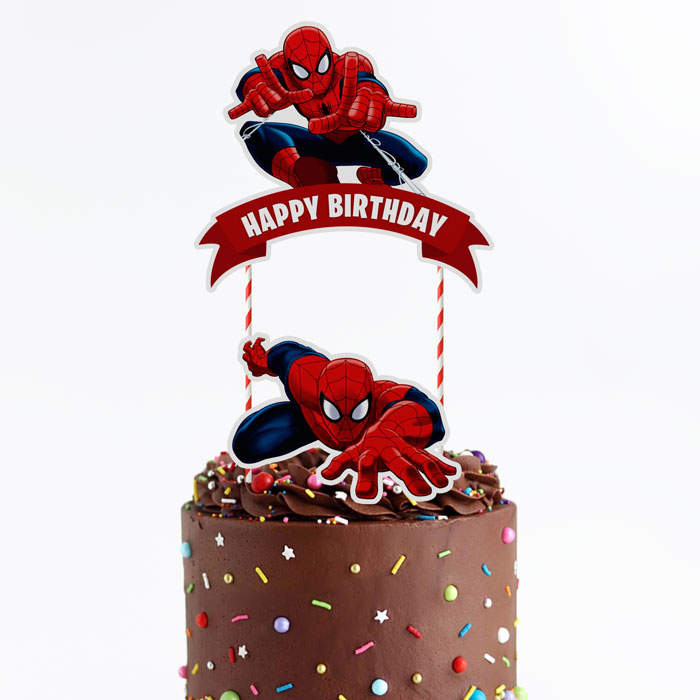 Spiderman cake topper