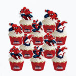 Spiderman cupcake topper & wrapper