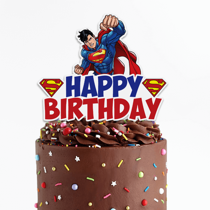 superman cake topper