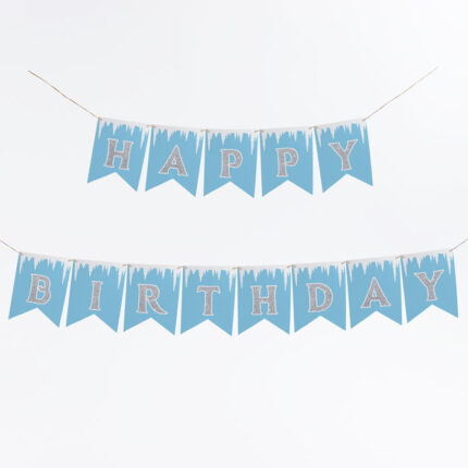 Frozen birthday banner