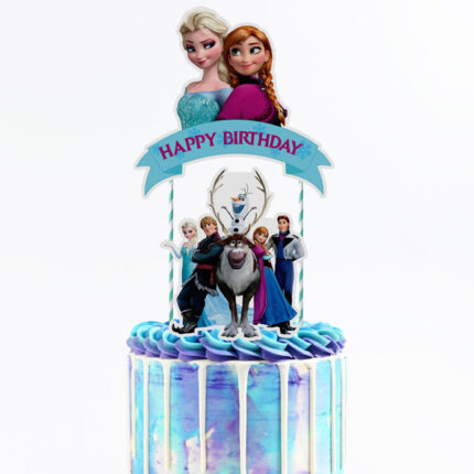 Frozen cake topper