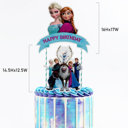 Frozen cake topper